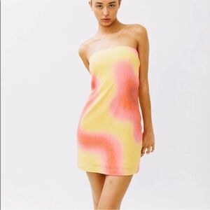 With Jéan Frankie tube Dress Ziggy multicolor sz L